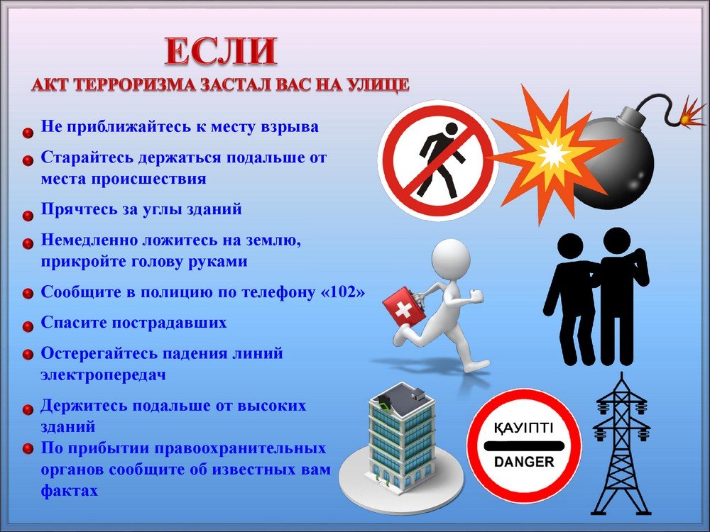 Мероприятия по профилактике борьбы с терроризмом и экстремизмом.